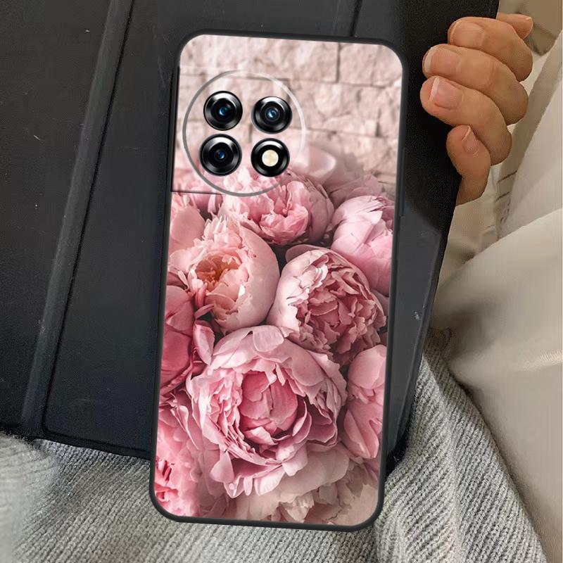 

Elegant Pink Purple Peony Flower Case For OnePlus Nord 5 CE 2 3 4 Lite N20 N30 OnePlus 15 13 12 11 10T 10R 12R 13R 13T Cover OnePlus Nord 2