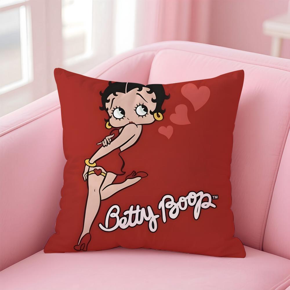 

Anime B-Betty BoopS Cushion Cover Comfortable Reversible Pillow Cover Ideal for Car Sofa Bedroom & Beyond 12x12Inch