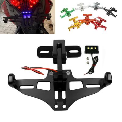 Suport reglabil pentru plăcuța de înmatriculare spate pentru Honda Rebel CMX500 300 1100 CB1100 VT600 VFR800 CB250 CB600 CB900 Hornet CBR893 929 954