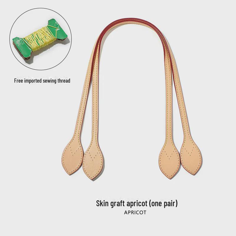 MHS-C-58 Pflanzlich gegerbtes Leder Ersatzriemen für Neverfull Schachbrett Schultertasche, 1 cm Breite