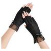 Non-slip Sun Protection Gloves Breathable Lace Gloves Fashion Women Half-finger Gloves  Summer
