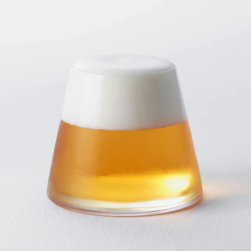 

280ML Glass Cup Shape Fuji Japanese Creative Mount Wine Glass Beer Cup Water Juice Whiskey Glasses Goblet Hotel Ba NL7H1Y 280ML