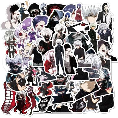 50PCS Anime Tokyo Ghoul Graffiti Aufkleber Wasserdichte Motorrad Reise Gepäck Telefon Gitarre Skateboard Cartoon kinder Aufkleber