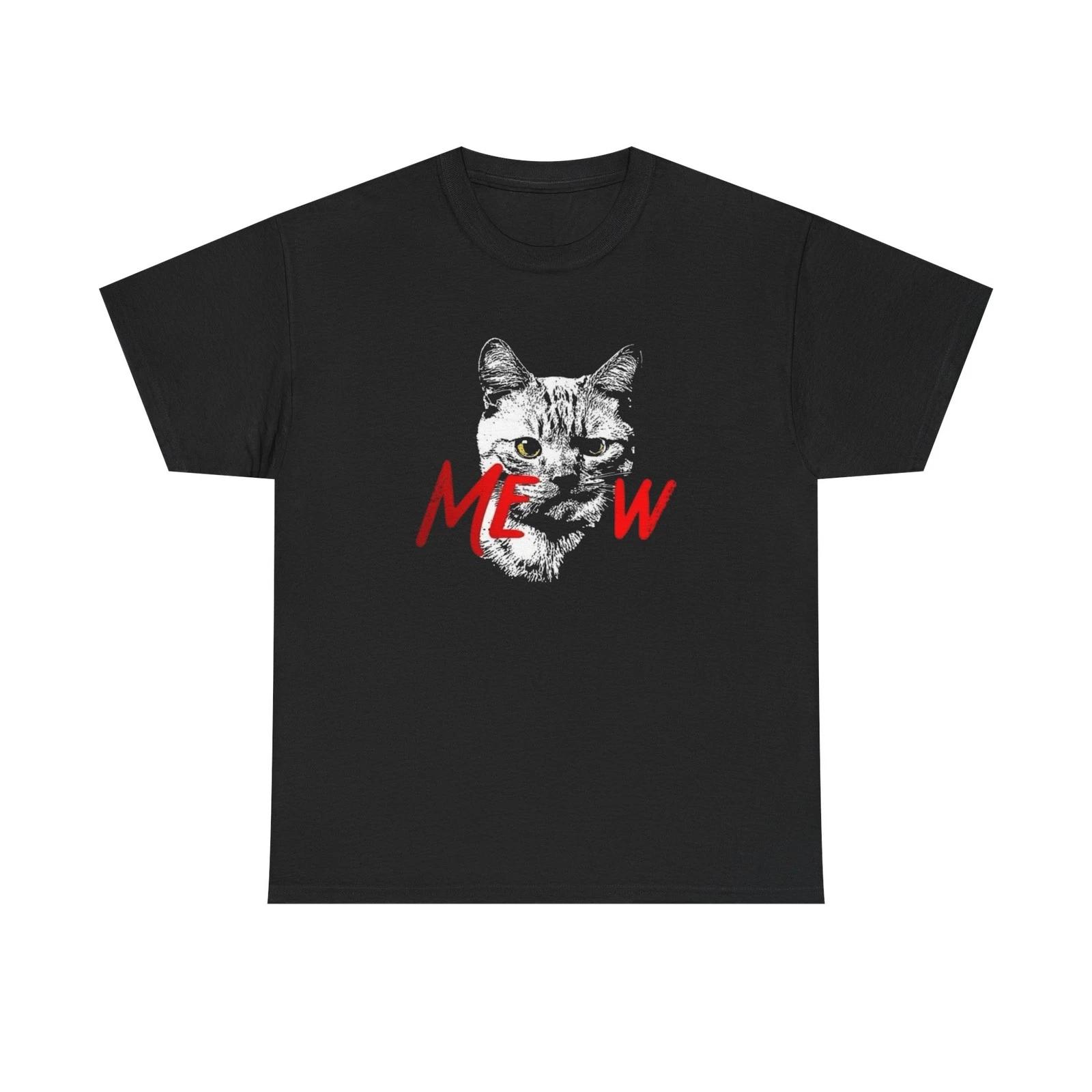 Grumpy Cat Meow Funny Graphic T Shirt NEW Heavy Cotton Tee 2XL