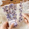 1pc/6pc Encounter the Long Corridor Series Long Strip Flower Frame Handbook DIY Decorative Stickers Student Handbook Materials