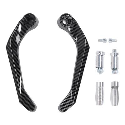 Motorrad Handschutz Aluminiumlegierung Bremskupplungshebel Handschutz Protektor Windabweiser für Motorrad Silber