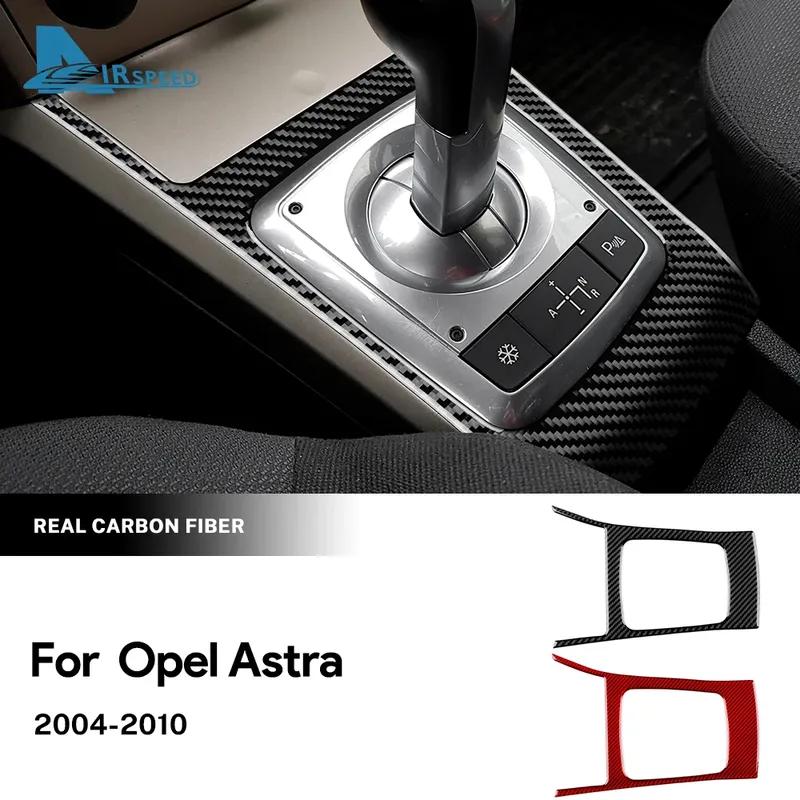 Real Soft Carbon Fiber Sticker For Vauxhall Opel Astra H MK5 2004-2008 2009 2010 LHD RHD Car Manual Transmission Handbrake Trim