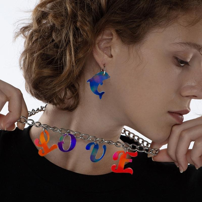 Holographic Resin Casting T Mold,Sign Letter Silicone Mold for Epoxy Resin Crafts,Keychains,Earrings Jewelry