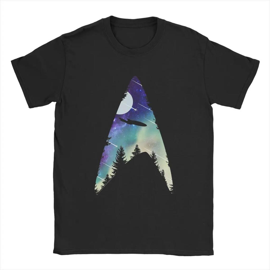 Men Stars Treks Collegiate T Shirt Movie Tv Series Pure Cotton Clothing Casual Short Sleeve Crewneck Tees New Arrival T-Shirt