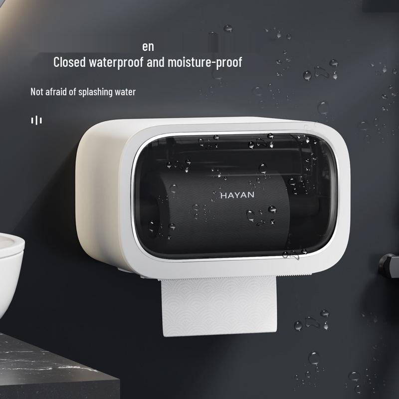 Nástěnný vodotěsný dávkovač toaletního papíru a úložný regál