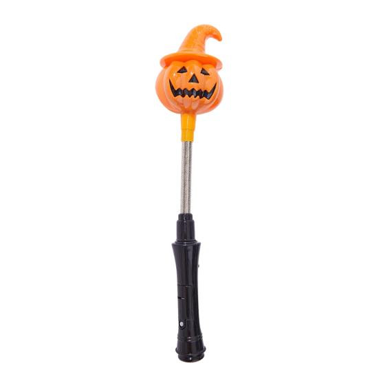 Ghost Light Decoration Halloween Party LED Glow Stick for Kids, Spooky Pumpkin Kids Safe Lighted Up Rod with Spring Holiday Favors