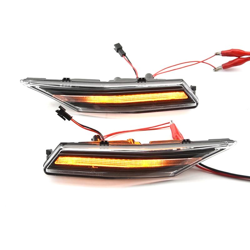 For Porsche Taycan Sedan - Dynamic Led Fender Side Marker Blinkers Sequential Turn Signal Indicators 9J1953041F 9J1945061C