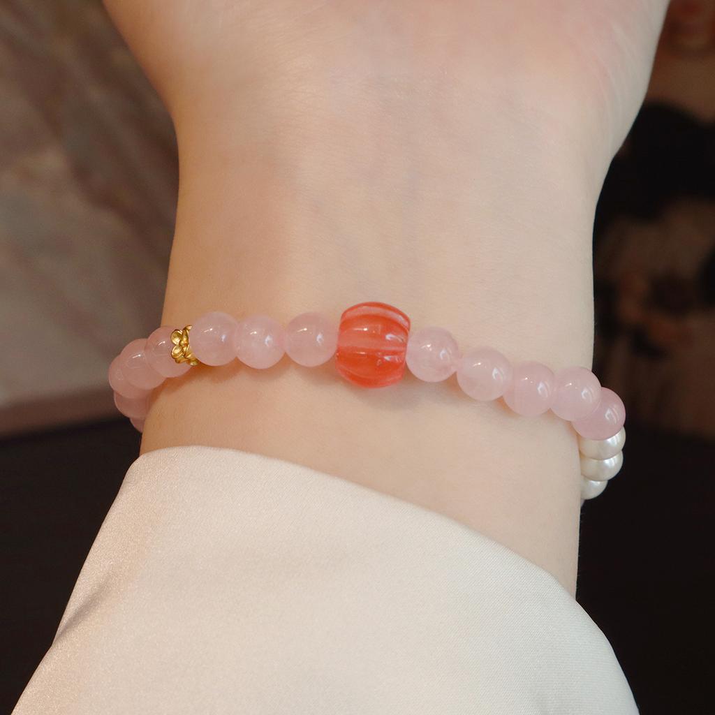 New Chinese Bracelet, Natural Crystal Bracelet, Fashion Sweet And Fresh Design Crystal Bracelet.