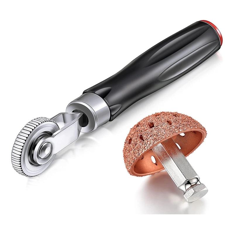 1 Set Tire Repair Patch Tools Kit Tire Patch Roller With Tire Wheel Repair Grinding Head Buffing Wheel (42 Mm)