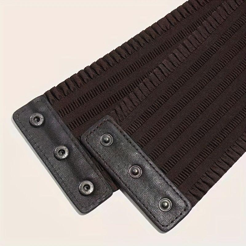 Women'S Elastic Wide Waist Belt Retro Classic Versatile Suitable For Dresses Coats Jeans And Belts.