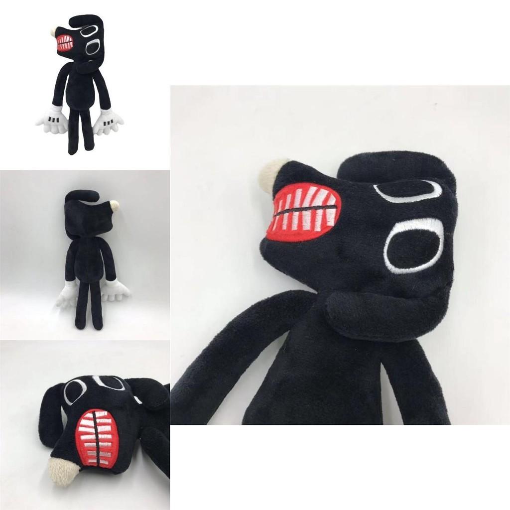 Siren Head Series Black Dog Plush Toy Crooked Neck Horror Stuffed Doll 30cm/11.8inch Height