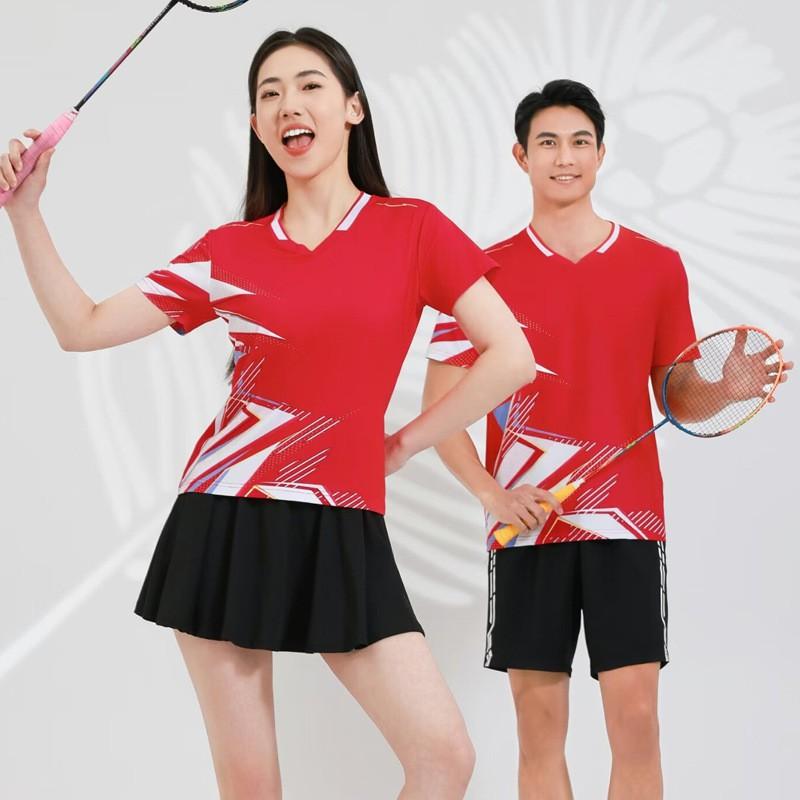 Badminton Table Tennis Quick Dry Sport Shirts Men Women Kids