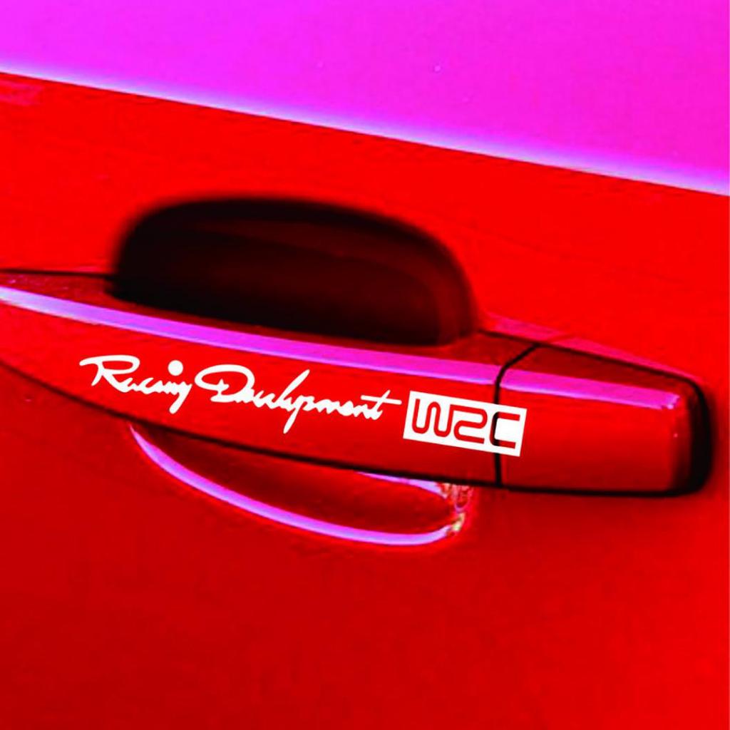 Buy Car Door Handle Stickers And Decals Reflective Rally Car at
