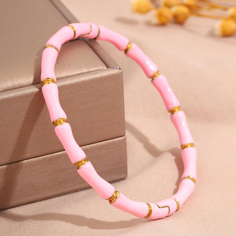 Hot-selling titanium steel bracelet, girls' high-end sense of fashion, popular light luxury in Europe and the United States, Gypsy star love diamond