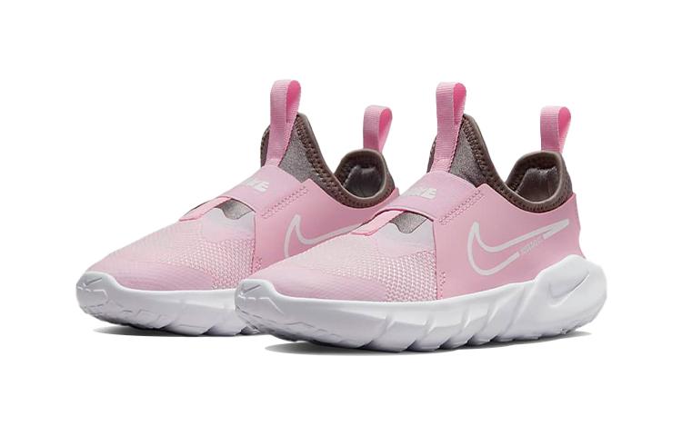 Nike Flex Runner 2 Slip Resistant Cushioning Abrasion Resistant Breathable Low top Kids' Running Shoes Pink Kids' DJ6040-600