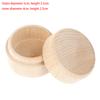 Hot Storage Box Small Round Wooden  Handmade Jewelry Organizer Soap Crafts Case Vintage Decorative Natural Craft Jewelry Box