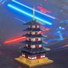 Stainless Steel Five-Story Pagoda 3D DIY Puzzle Toy - Glue-Free Metal Model