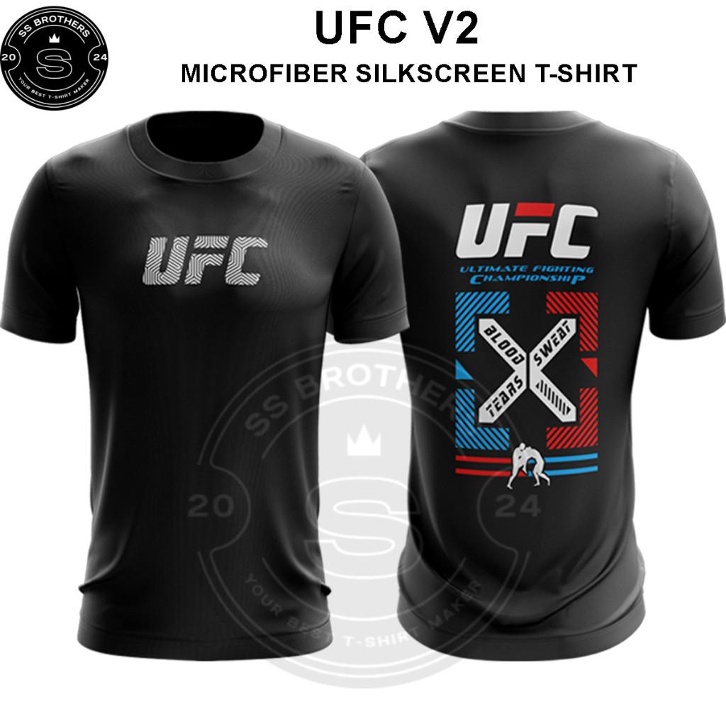 T-shirt Ss Brothers Microfiber eyelet Silkscreen Printed Premium T-Shirt Ufc