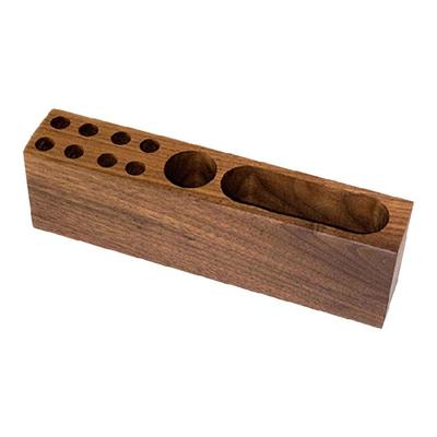 Wooden Desk Organiser Tray with Business Cards Stand and Multi Sots Pen Storage Container For Offices Desk Organization