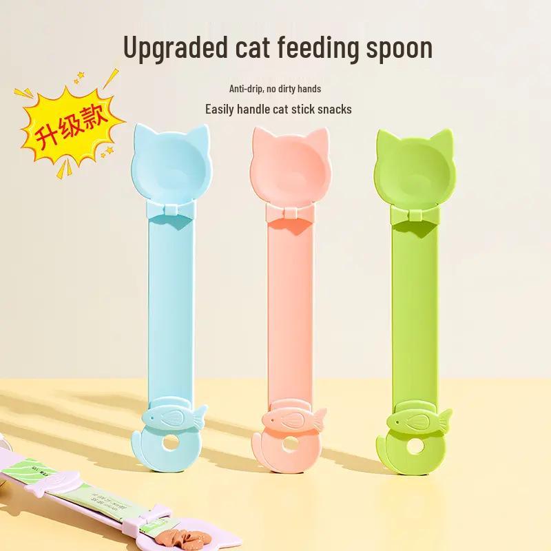 Anfängerangebot: Katzenstreifen-Futterspender & Quetschlöffel