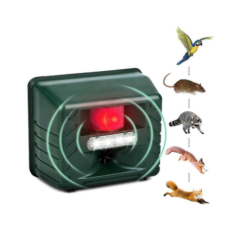 Outdoor Ultrasonic Bird Repeller, Outdoor Bird Repeller, Ultrasonic Animal Repeller with Motion Sensor and Flash to Repel Pests