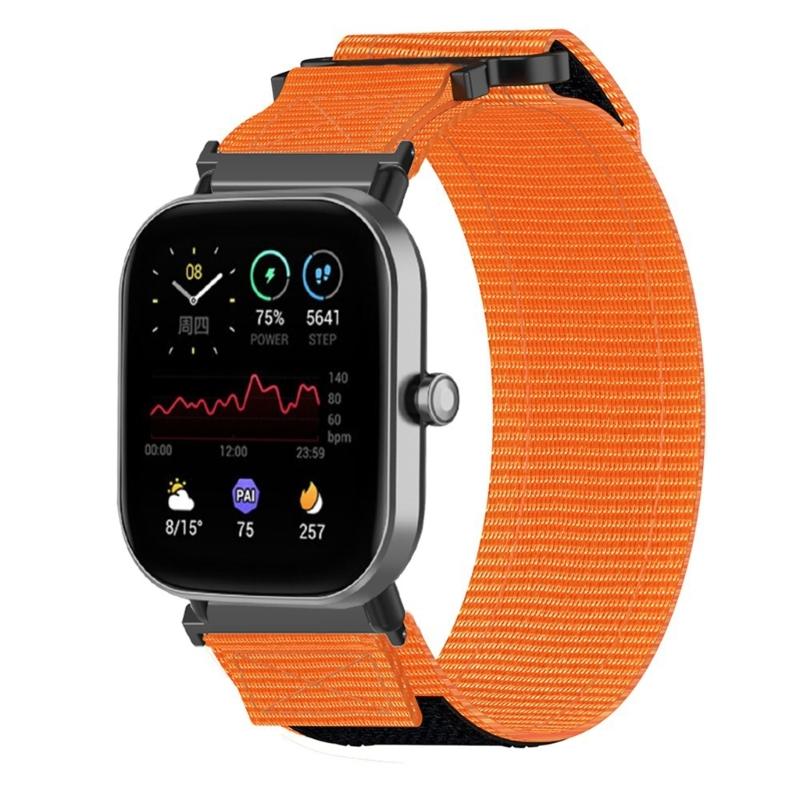 Verstellbare Nylon-Canvas-Uhrenarmbänder, Sportliches Armband für 18mm 20mm Smartwatches