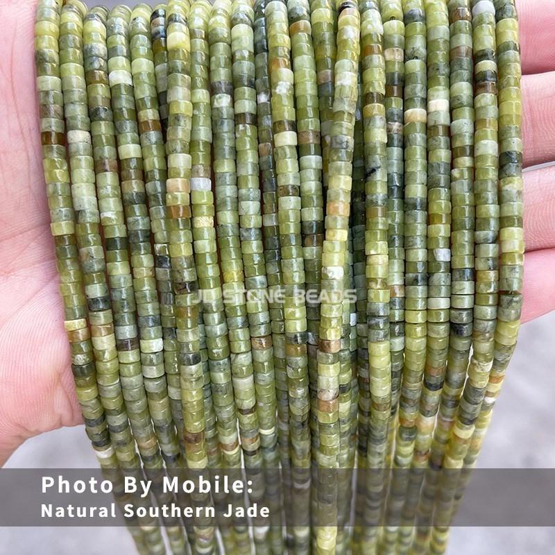 4x2mm Natural Pink Opal Turquoise Jasper Rondelle Beads Cylinder Flat Loose Spacer Bead For Jewelry Making Diy Bracelet Necklace