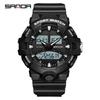 Sanda Luminous Unisex Multifunctional Casual Electronic Watch