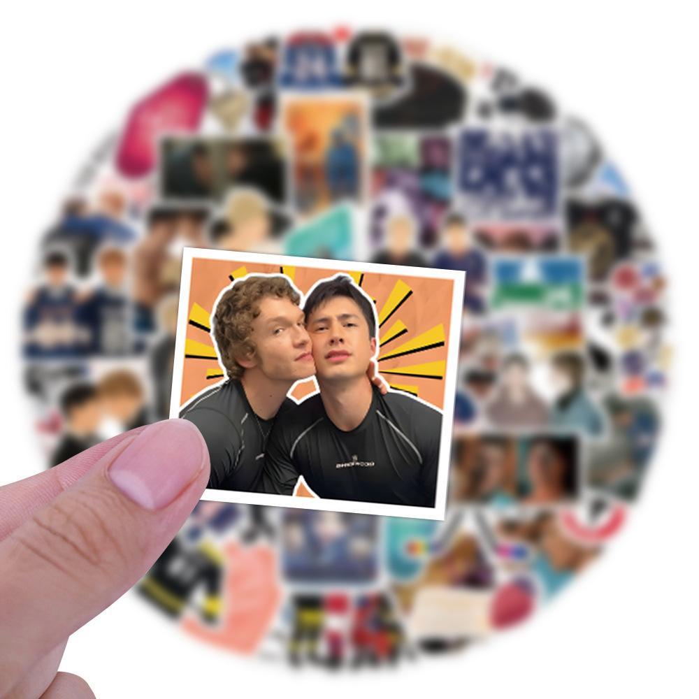 10/60Pcs Heated Rivalry Stickers Hockey DIY Stickers Scrapbooking Phone Luggage Skateboard Vinyl  Waterproof  Decals