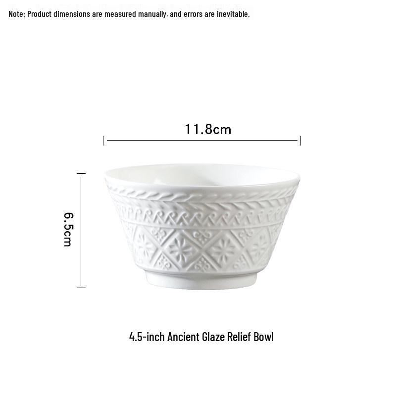 2025 Светлый Люкс Китайский Керамический Набор Столовой Посуды: Рисовые миски и суповые миски