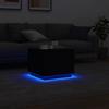 LED Coffee Table Black 50 x 50 x 40 cm