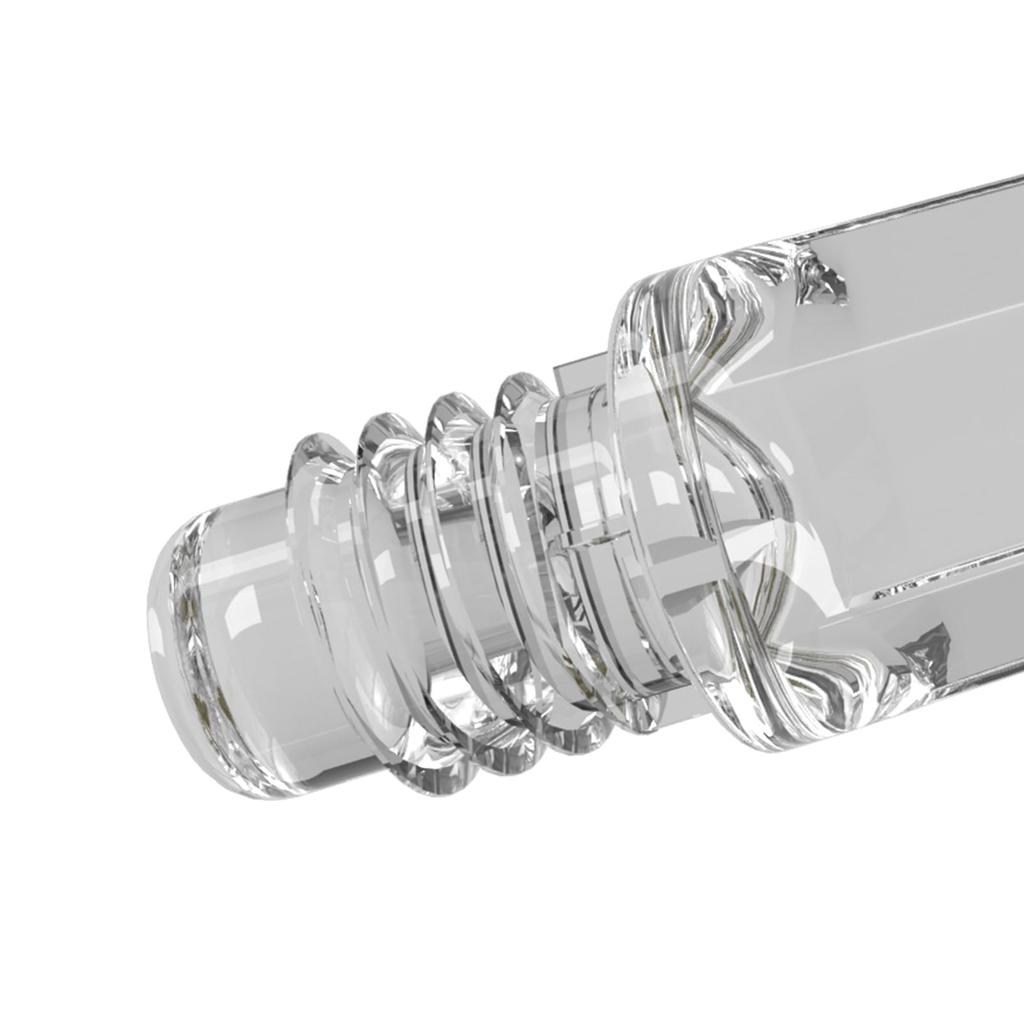 CUESOUL ROST 77 Transparent Set of Clear Flights with Yellow Size Small One-Piece Flights, Standard, 3, Logo, (CS-77-XB11T1-S)