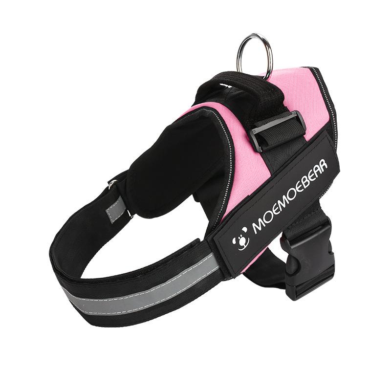 Reflective Dog Harness Pet Vest Puppy Lead Oxford Puppy Outdoor Walking Strap