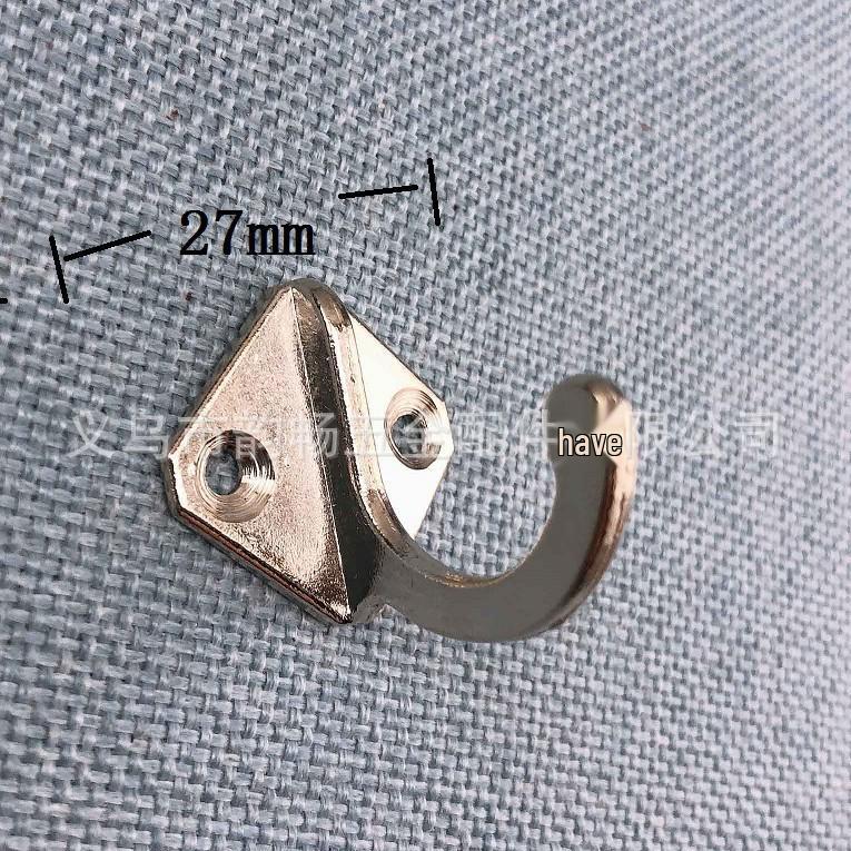 

Vintage Alloy Wall-Mount Coat Hook - Behind-Door, Mural, Single, Thick Design