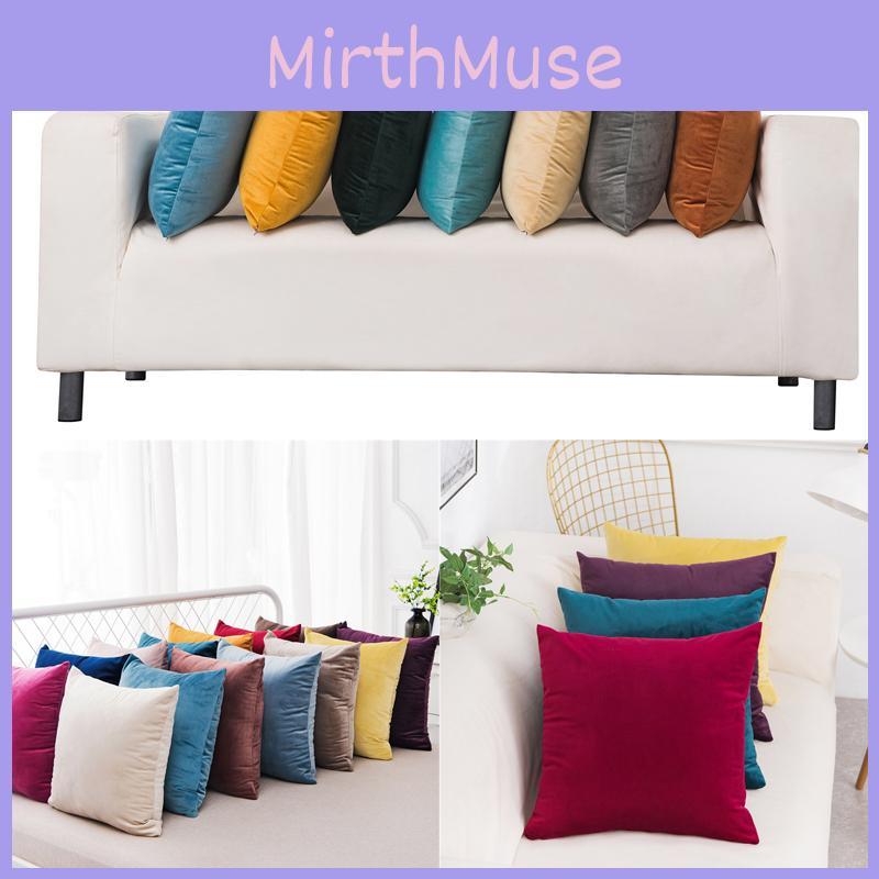 Super Soft 16" Velvet Plain Cushion Cover In Solid Colors For Stylish Home Decor