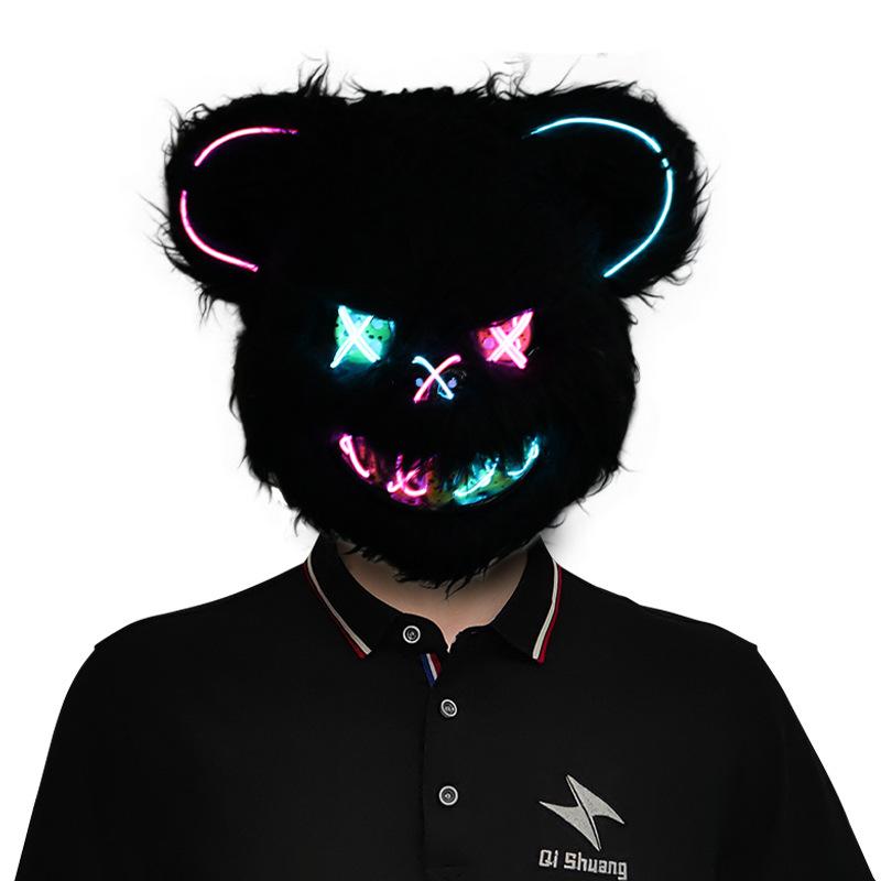 Zářící halloweenská maska ​​s krvavými zvířaty