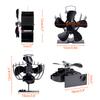 Mini Stove Fan Heat Powered 5 Blades Fireplace Fan Log Wood Burner Quiet Eco-fan Hot Air Home Warm Heat Distribution No Battery