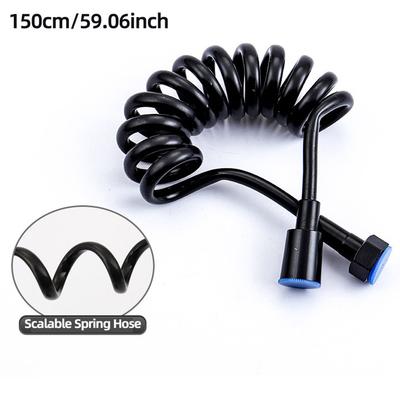 1PC Telescopic Spring Hose 1.5 Meters Long 1/2 Inch Threaded Telephone Cord Shower Hose