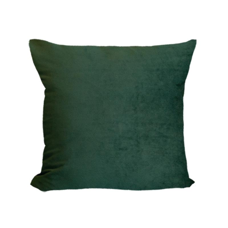 Short Plush Pillowcase Ins Style Solid Color Simple Pillow Sofa Cushion Flannel Pillow Light Luxury