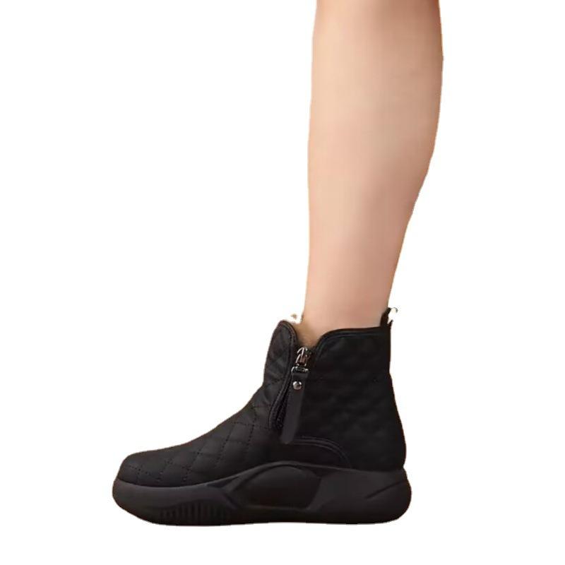 Cotton Shoes Women's Winter Velvet 2025 Winter New Thick-soled Fur Integrated Snow Boots Casual Non-slip Thickened Warm Shoes