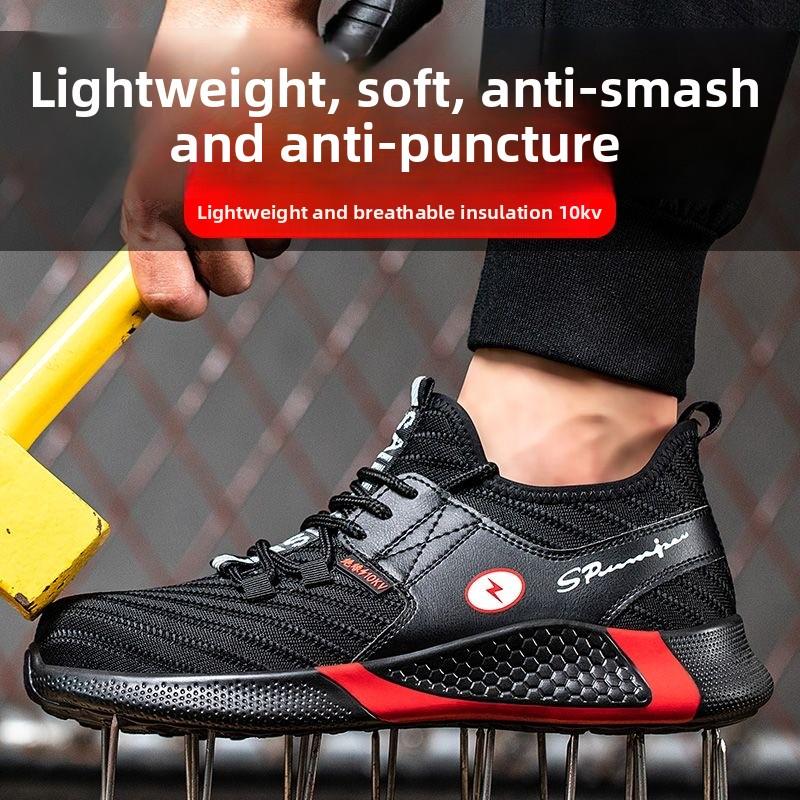 Steel Toe Shoes Man Safety Puncture-Proof Work Shoe Men Women Protective Work Shoes Steel Toe Anti Smashing Protection Shoes