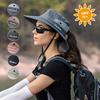 Summer Outdoor Bucket Hiking Hat Fishman Caps UV Protection Wide Brim Bucket Hat for Man Woman Climbing Hiking Fishing Beach Cap