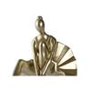 Figurine décorative - Danseuse classique - Doré - 17x23x14,5 cm - 2 unités