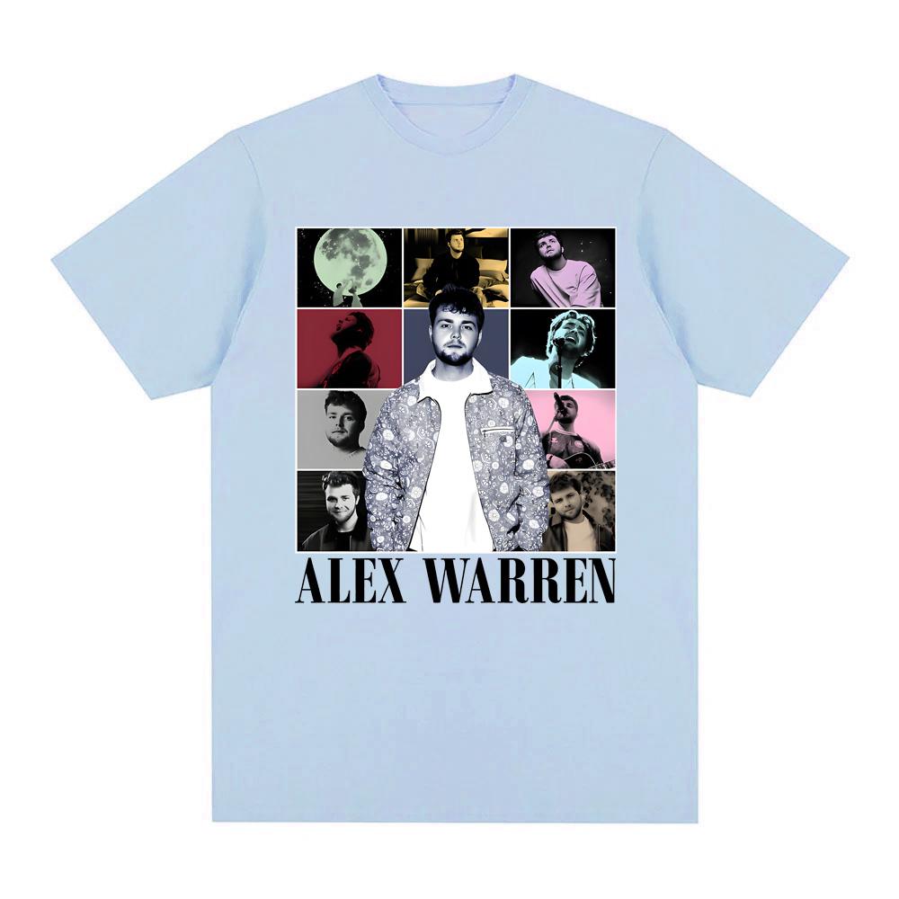 Alex Warren T-Shirt Summer Casual fashion Tshirt Popular High Quality Graphic Printing Singer's same style 100%CottonTops