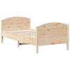 Solid Wood Bed Without Mattress 100 X 200 Cm Pine Wood